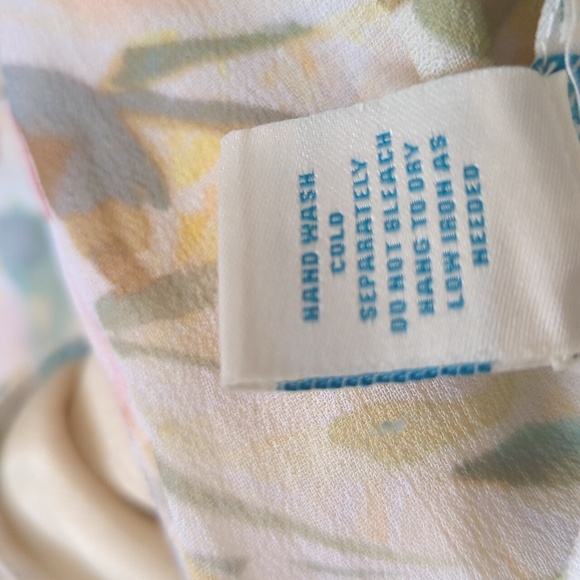 Sundance Natural World Yellow Botanical Maxi Dress 12 - Picture 15 of 16